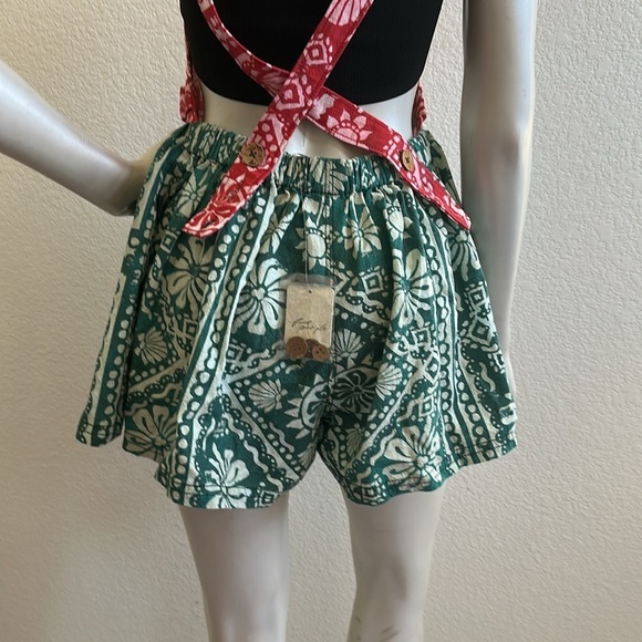 NWT Free People Palm Bay Printed Shortalls - Picture 7 of 10